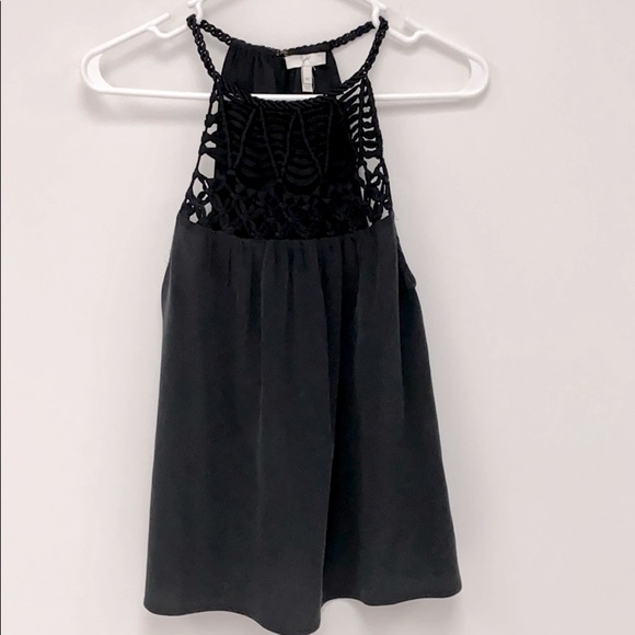 Joie Montara Macramé Sleeveless Silk Top - Picture 7 of 14